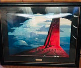 EYVIND EARLE Silent Thunder Silkscreen Framed ( Frame 87x108cm )