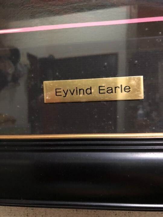 EYVIND EARLE Silent Thunder Silkscreen Framed ( Frame 87x108cm )